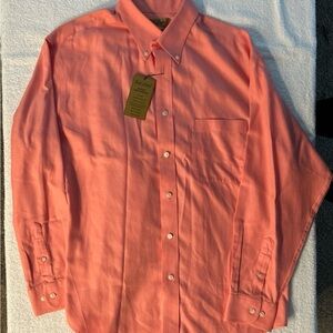 Men's Coral Button-Down Shirt by Gold Label New with tags